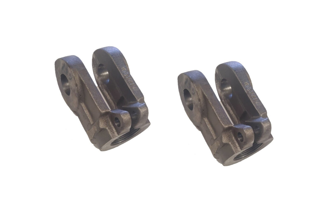 DURAFORCE 2 of Hydraulic Cylinder Clevis Rod Yoke End 1-1/4" Threaded Rod x 1" Pin Hole