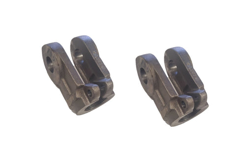 DURAFORCE 2 of Hydraulic Cylinder Clevis Rod Yoke End 1-1/4" Threaded Rod x 1" Pin Hole