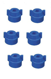 DURAFORCE Pack of 6 - Quick TeeJet Blue Nylon Cap For TP, XR, DG, OC, Turbo & AIXR Tips