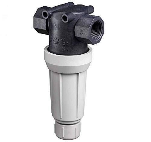 DURAFORCE TeeJet 3/4" Flush-Out Line Strainer Poly Head & Bowl w/ 30 Mesh Screen