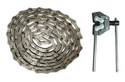 DURAFORCE 2040 Roller Chain 50 Foot Roll 1" Extended Pitch x 5/16" Width & Chain Breaker