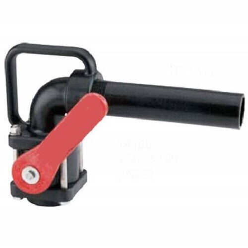 DURAFORCE 1-1/2" Banjo Polypropylene Full Port Nozzle Ball Valve w/ 90° Elbow & 8" Nozzle
