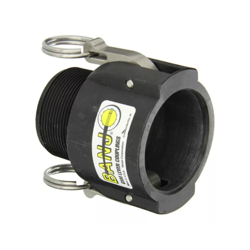 DURAFORCE 2 of 1" Banjo Poly Cam Lever Female Coupler - 1" Male NPT USA MADE 100B