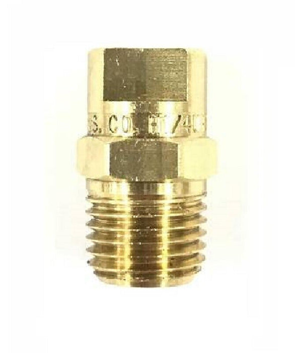 DURAFORCE 2 of TeeJet Veejet Brass 95° Spray Tip Nozzle 1/4" MNPT For Boomless Nozzles