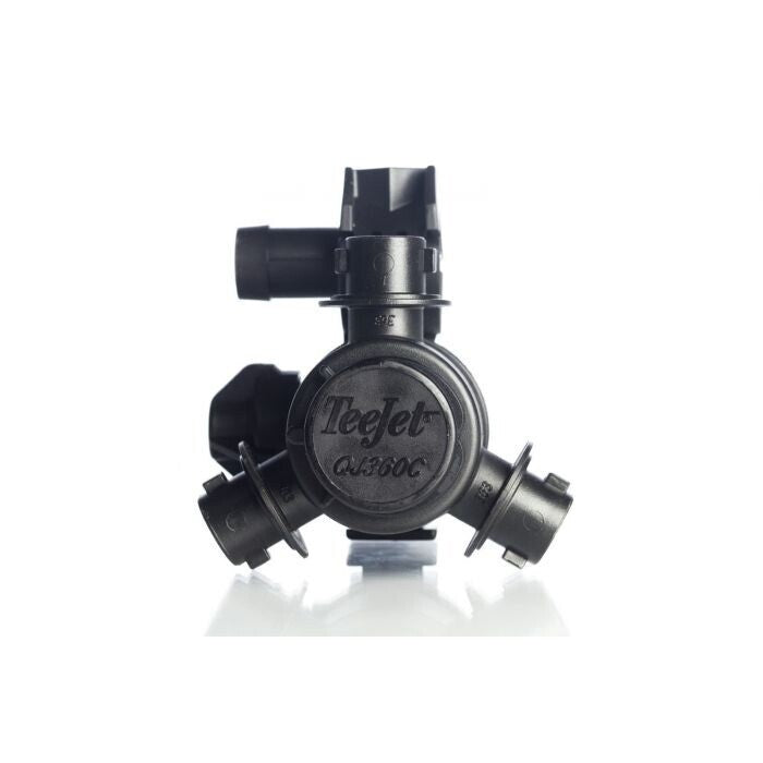 DURAFORCE 3 Outlet Quick Nozzle Body w/ Check Valve 1" ID Single Hose Shank For Dry Boom