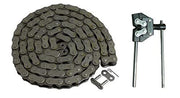 DURAFORCE 50 Roller Chain 50 Foot Roll 5/8" Pitch x 3/8" Width & Chain Breaker RC50-1R-50