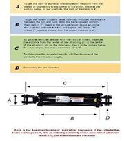 DURAFORCE 2.5" x 14" Hydraulic Cylinder w/ 1-1/8" Rod - 24.25" Retracted & 38.25" Extended