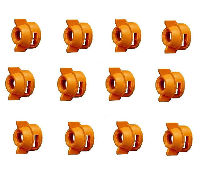DURAFORCE Pack of 12 - Quick TeeJet Orange Nylon Cap For TK-V & TF-V Style Spray Tip