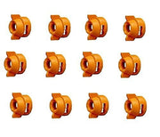 DURAFORCE Pack of 12 - Quick TeeJet Orange Nylon Cap For TK-V & TF-V Style Spray Tip
