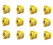 DURAFORCE Pack of 12 - Quick TeeJet Yellow Nylon Cap For TK-V & TF-V Style Spray Tip