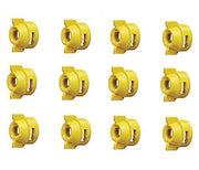 DURAFORCE Pack of 12 - Quick TeeJet Yellow Nylon Cap For TK-V & TF-V Style Spray Tip