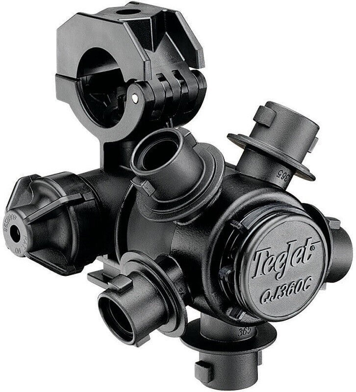 DURAFORCE 2 of 5-Outlet Quick Nozzle Body w/ Check Valve Fits 1" ID Pipe For Wet Booms
