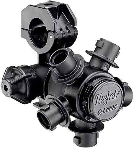 DURAFORCE 2 of 5-Outlet Quick Nozzle Body w/ Check Valve Fits 1" ID Pipe For Wet Booms