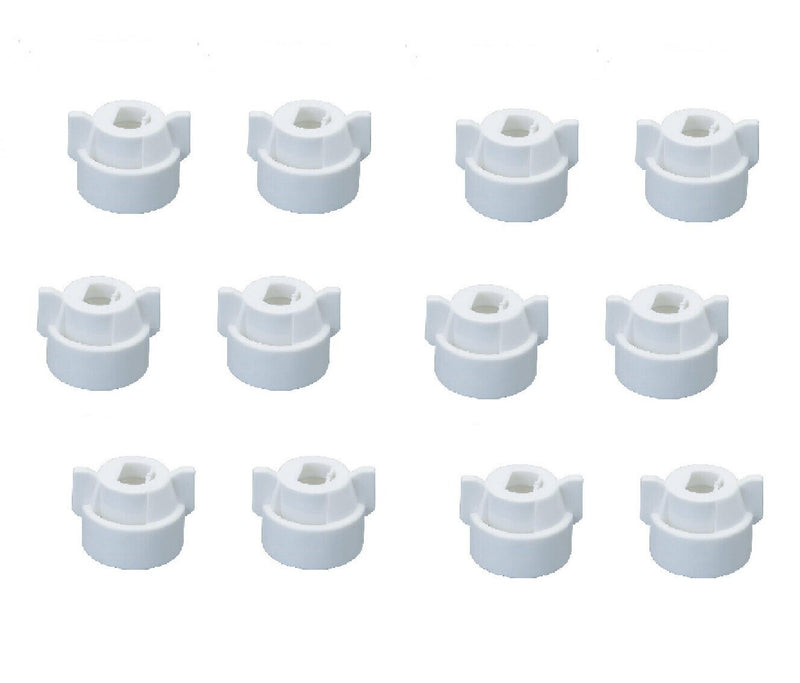DURAFORCE Pack of 12 - Quick TeeJet White Nylon Cap For TP, XR, DG, OC, Turbo & AIXR Tips