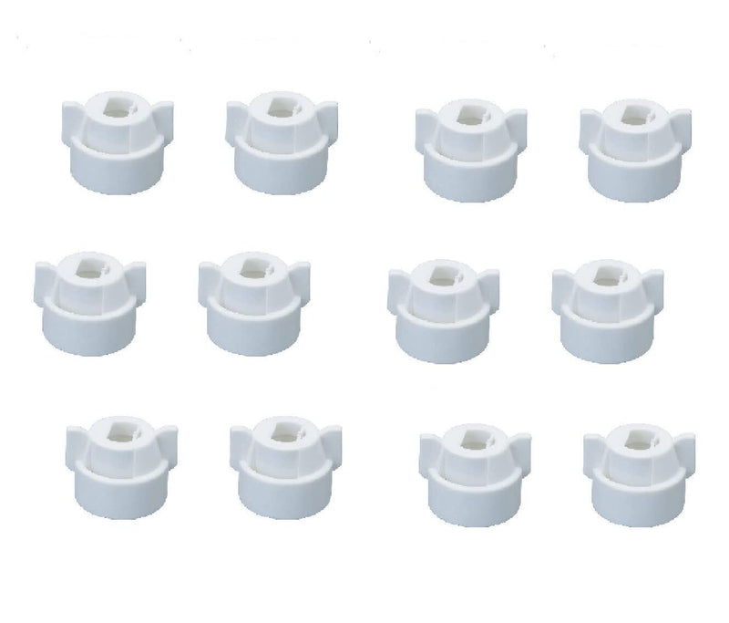 DURAFORCE Pack of 12 - Quick TeeJet White Nylon Cap For TP, XR, DG, OC, Turbo & AIXR Tips