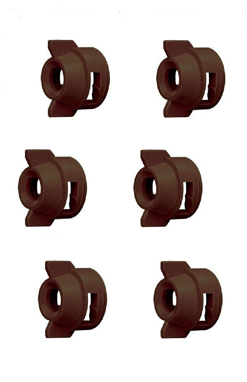 DURAFORCE Pack of 6 - Quick TeeJet Brown Nylon Cap For TK-V & TF-V Style Spray Tip