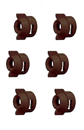 DURAFORCE Pack of 6 - Quick TeeJet Brown Nylon Cap For TK-V & TF-V Style Spray Tip