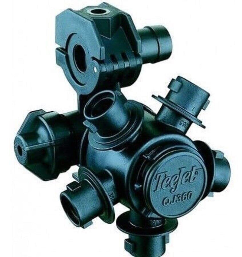 DURAFORCE 5 Outlet Quick Nozzle Body w/ Check Valve 3/4" ID Single Hose Shank For Dry Boom