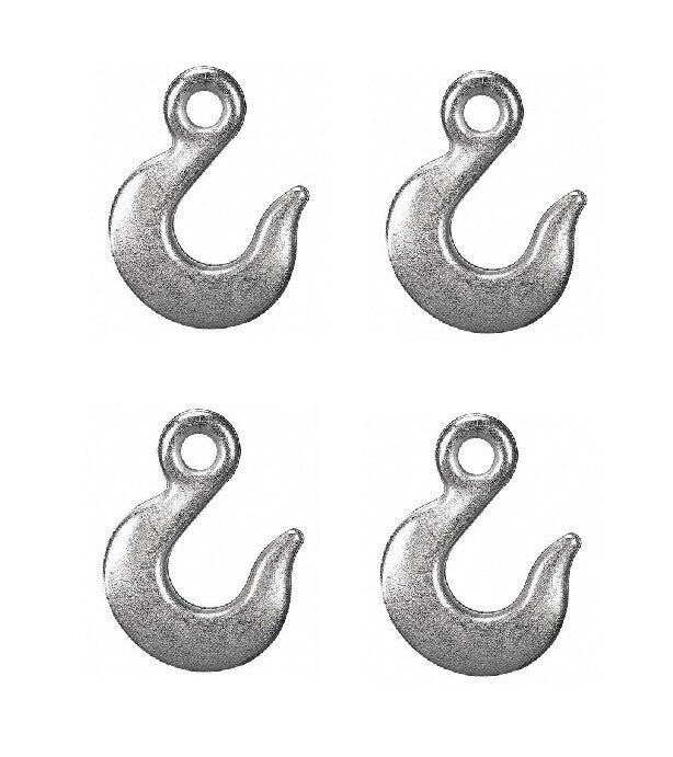 DURAFORCE Pack of 4 - 5/16" Chain Slip Hook Grade 30 w/ 1,900 LB Load Limit 07408