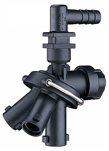 DURAFORCE Triple Turret Nozzle Body w/ Check Valve 3/4" ID Single Hose Barb Dry Booms