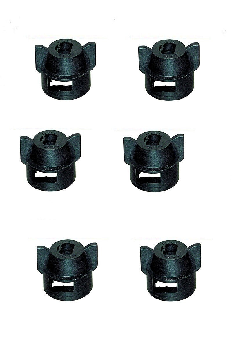 DURAFORCE Pack of 6 - Quick TeeJet Black Nylon Cap For Flat, TP & XR Style Spray Tips