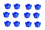 DURAFORCE Pack of 12 - Quick TeeJet Blue Nylon Cap For Flat, TP Standard & XR Style Tips