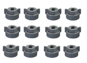 DURAFORCE Pack of 12 - Quick TeeJet Gray Nylon Cap For TP, XR, DG, OC, Turbo & AIXR Tips