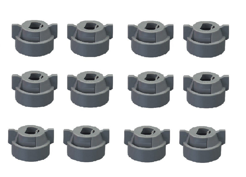 DURAFORCE Pack of 12 - Quick TeeJet Gray Nylon Cap For TP, XR, DG, OC, Turbo & AIXR Tips