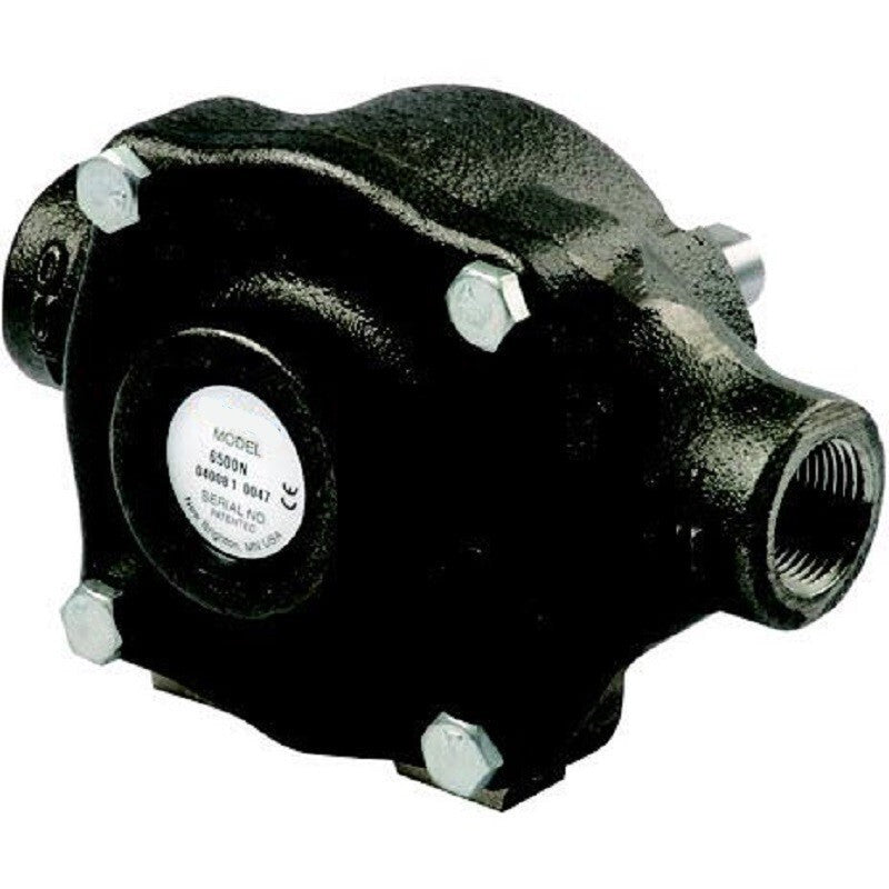 DURAFORCE Hypro 6 Roller Ni-Resist Pump 3/4" NPT Ports 5/8" Shaft CCW 6500N