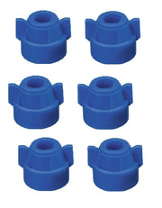DURAFORCE Pack of 6 - Quick TeeJet Blue Nylon Cap For TJ60, AI, SJ3, DGTJ& More Style Tips