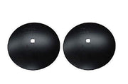 DURAFORCE 2 of Smooth 16" Disc Harrow Blades Dual-Punched 7/8" Square x 1" Round 11 Gauge