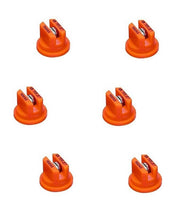 DURAFORCE Pack of 6 - TeeJet Extended Range Flat Spray Tip 110° Orange 0.1 GPM @ 40 PSI
