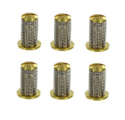 DURAFORCE 6 of Teejet Brass Check Valve Tip Strainer w/ SS 50 Mesh Screen Opens @ 5 PSI