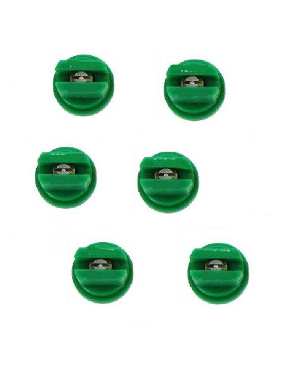 DURAFORCE Pack of 6 - TeeJet Flat Spray Tips Green 110° Polymer w/ SS Insert Visiflo