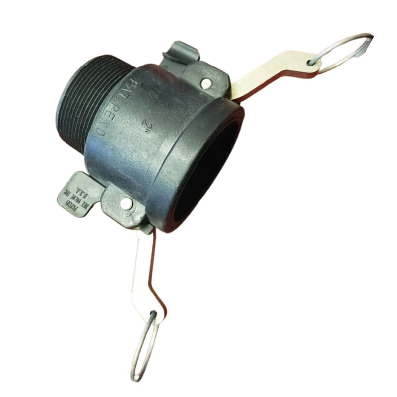 DURAFORCE 2 of 1.25" Poly Female Coupler - Male NPT Coupler USA Made 125B