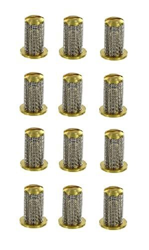 DURAFORCE 12 of Teejet Brass Check Valve Tip Strainer w/ SS 50 Mesh Screen Opens @ 5 PSI