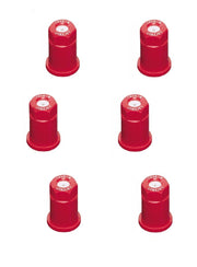 DURAFORCE Pack of 6 - TeeJet ConeJet Hollow Cone Spray Tip 0.1 GPM @ 40 PSI Visiflo Red