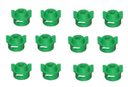 DURAFORCE Pack of 12 - Quick TeeJet Green Nylon Cap For Flat, TP Standard & XR Style Tips