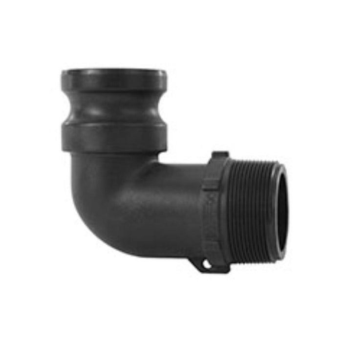 DURAFORCE 2 of 1-1/4" Banjo Poly Male Adapter 90° - 1-1/4" Male NPT USA MADE 150F90