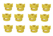 DURAFORCE Pack of 12 - Quick TeeJet Yellow Nylon Cap For Flat, TP Standard & XR Style Tips