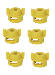 DURAFORCE Pack of 6 - Quick TeeJet Yellow Nylon Cap For Flat, TP Standard & XR Style Tips