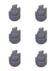 DURAFORCE Pack of 6 - TeeJet TTI Flat Fan 110° Spray Tip/Cap Combo Rated 0.60 GPM @ 40 PSI