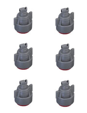 DURAFORCE Pack of 6 - TeeJet TTI Flat Fan 110° Spray Tip/Cap Combo Rated 0.60 GPM @ 40 PSI