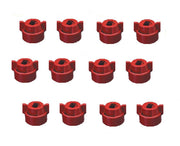 DURAFORCE Pack of 12 - Quick TeeJet Red Nylon Cap For TP, XR, DG, OC, Turbo & AIXR Tips
