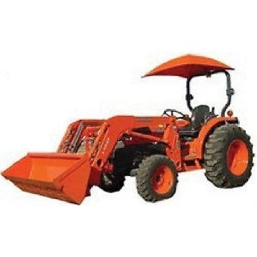 DURAFORCE Kubota Compact Tractor Seat & ROPS Orange Canopy Set w/ Rollbar Mount 530000BK -