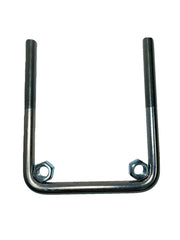 DURAFORCE Zinc Plated Square U-Bolt 5/8" Thick x 4" ID x 4" Long w/ Zinc Plated Nuts