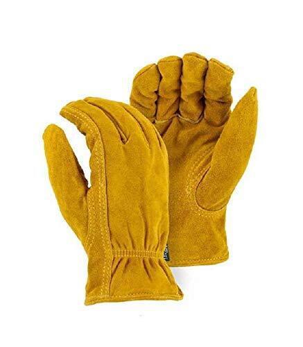 DURAFORCE Pair of Extra Large Majestic Lined Cowhide Drivers Gloves 1513T XL