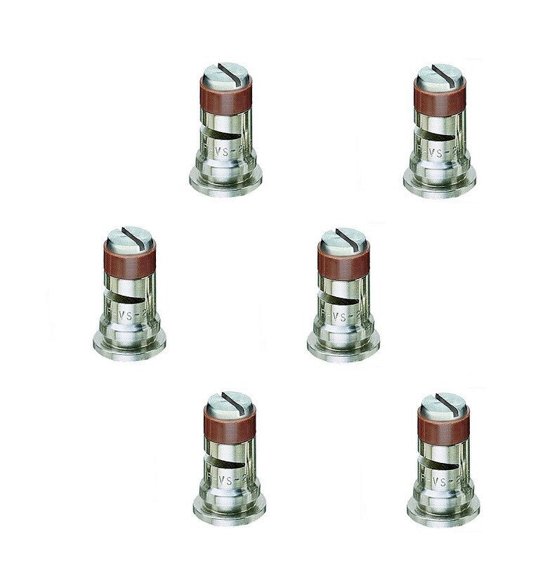 DURAFORCE Pack of 6 - TeeJet Stainless Steel Wide Angle Spray Tips Rated 0.5 GPM @ 40 PSI