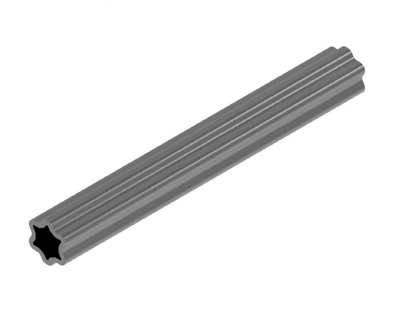 DURAFORCE Weasler 39-3/8" x 51 MM x 6 MM Wall Star Shaped Inner Profile Tubing 404-7651