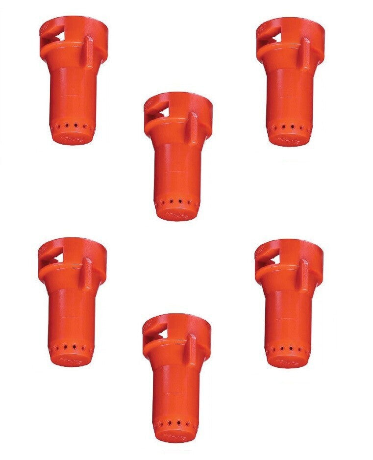 DURAFORCE Pack of 6 - TeeJet Stream-Jet SJ-7 7-Stream Outlet Spray Tip 0.4 GPM @ 40 PSI